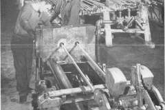 Drawing Hex Rod Drawbench in Finishing Section of No 140 [MA-12-10-1945]